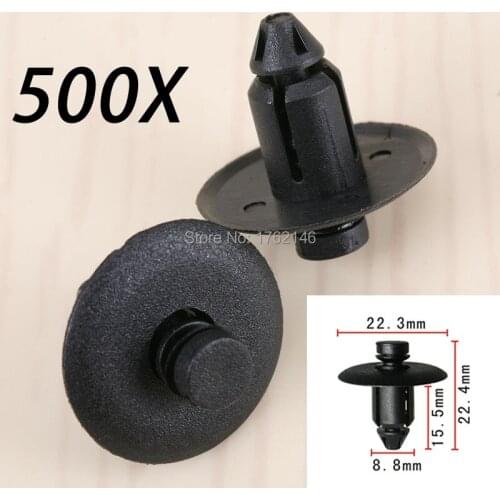 500x Door Trim Panel Push-Type Retainer Clips WX68DX9-AA For Chrysler 300 Dodge Charger Magnum 2005
