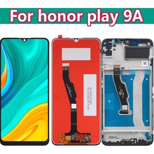 6.3'' For Honor Play 9A LCD Display Touch Screen Digitizer Assembly With Frame MOA-AL00 MOA-TL00 MED-AL20 MOA-AL20