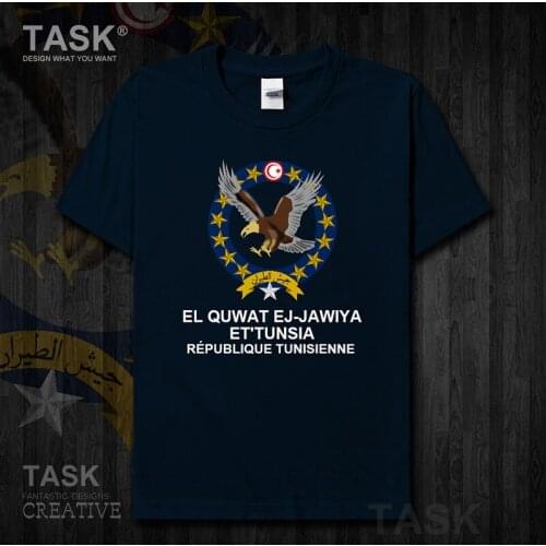Air Force Tunisia Tunisian TUN t shirt new Tops Short sleeve clothes country Fashion sports cotton Army Tactical Military 01