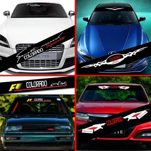 Car Sticker Styling Decoration Decals Car Front Rear Windshield Prevent Sunlight Reflection For Chevrolet Colorado Accessories