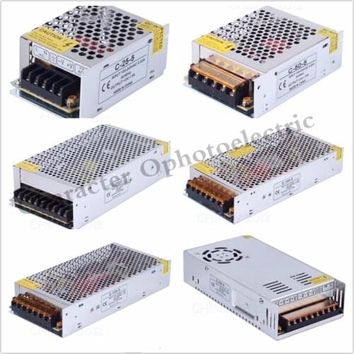 Power Supply 5V 2A 3A 10A 20A 30A 40A 60A 70A 80A 110V 220V AC to 5 Volt DC LED Power Supply Driver for LED Strip Light
