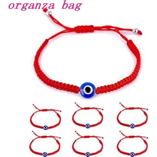 10pcs/lots evil eye bracelets protect and apply hand-woven red rope thread friendship bracelet anklet C-20