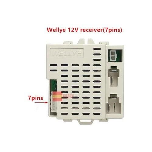 Wellye 12v Children Electric Car Parts 2.4g 7 Pins Bluetooth Receiver Kids Toys Motorcycle Wireless Accessories For Berica