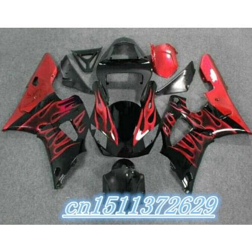 Dor-hot sales red black Fairing Fit Fits For YZF1000 R1 2000-2001 YZF 1000R1 00-01 2000 2001 D
