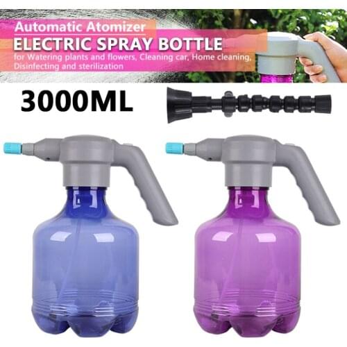 3L Electric Garden Sprayer Automatic Plant Watering Can Bottle Garden Sprayer Fogger For Gardening Watering Can Atomizer Yard