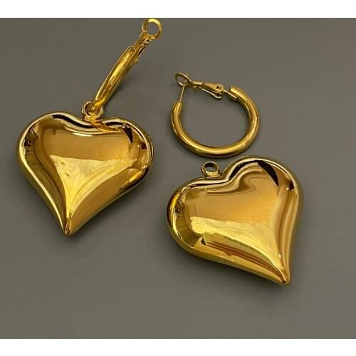 Europe and America Plating gold exaggerated golden fashion womans Gothic earrings
