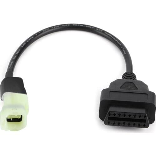OBD2 to 3 Pin Diagnostic Adapter Cable Motorcycle Fault Detection Parts Fit for Honda Motorbike Support for K-Line models only