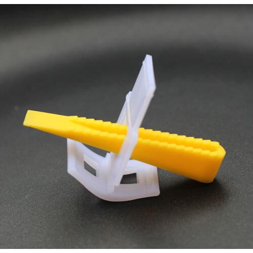 100 x Clips + 100 x Wedges Flat Ceramic Tile Leveling System Floor Wall Spacer Tiling Tool Pliers Install