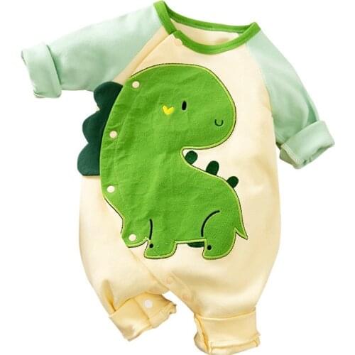 2020 New Hit Newborn Baby Boy Clothing Children Full Born Girl Clothes Romper Infant Jumpsuit Dinosaur Wear Costume Fall Onesie