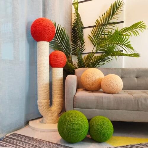 Cat toy cactus cat climbing frame green cactus prickly pear cat scratcher sisal cat scratching post cat grinding claw toy