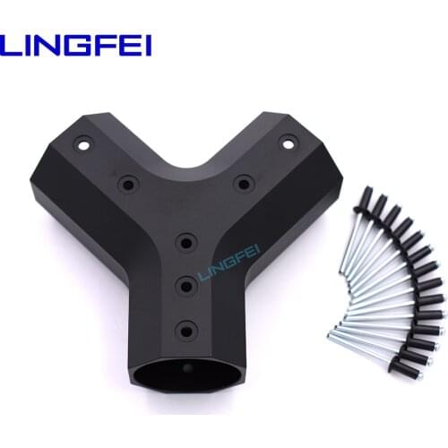 LINGFEI 40 mm to 40 mm Tee Joint of carbon fiber tube Multi-axis Drone Parts