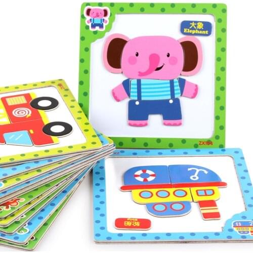 Magnetic Montessori Educational Wooden Toys For Children Magnet Animals Taffic Puzzles Montessori Materials Toy For Kids oyuncak