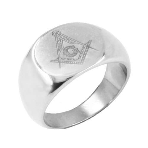 Free Shipping! Fashion Masonic Biker Ring Stainless Steel Jewelry Freemasonry Masonic Men Women Ring Wholesale SJR0022