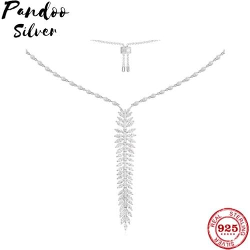 Fashion Charm Sterling Silver Copy 1:1 Copy,Adjustable Silver Palme Necklace Women 2021 Jewelry Gift With Logo