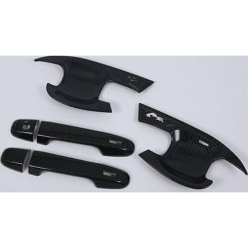 Fit for Toyota CHR 2018 Car Door handle Bar door bowl Cover sticker Carbon fiber Styling sticker