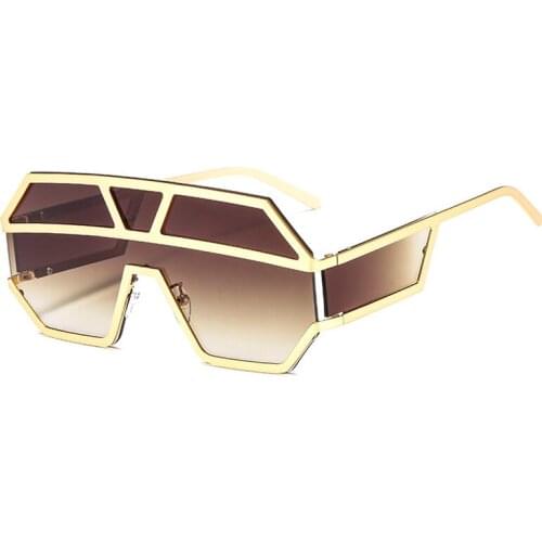 2021 New Square Sunglasses Women Oversized One Piece Lens Men Shades Glasses Female Trend Sunglasses Men Unique Eyewear UV400