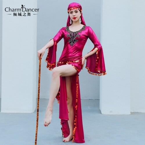 Professional Performance Dancewear Outfit Women High Grade Bellydance Costumes YC071