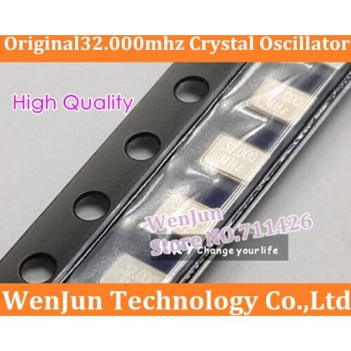 Original 32.000mhz Crystal Oscillator 3225 10ppm 12pf Crystal Oscillator High Quality-500pcs/lot Free Shipping