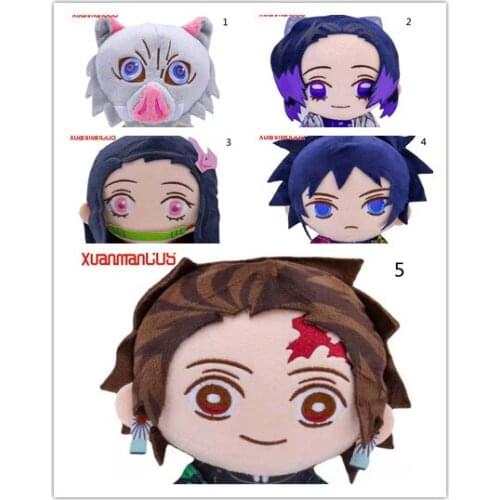 20cm Anime Demon Slayer Plush Toys Agatsuma Zenitsu Nezuko Hashibira Kimetsu Geen Yaiba Stuffed Dolls Cartoon Doll Toys