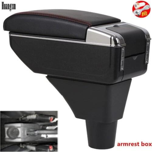 For Opel Meriva Armrest Box Central Store Content Storage Box with Cup Holder Ashtray USB Interface