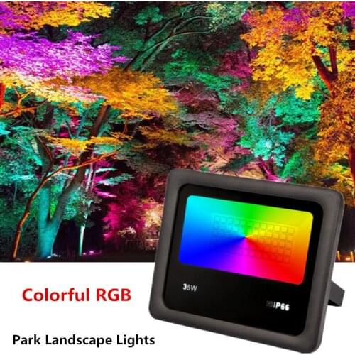 Floodlight Led Spotlight Outdoor Tree Light LED Colorful RGB Garden Light Christmas Lights IP66 Waterproof Landscape Lighting