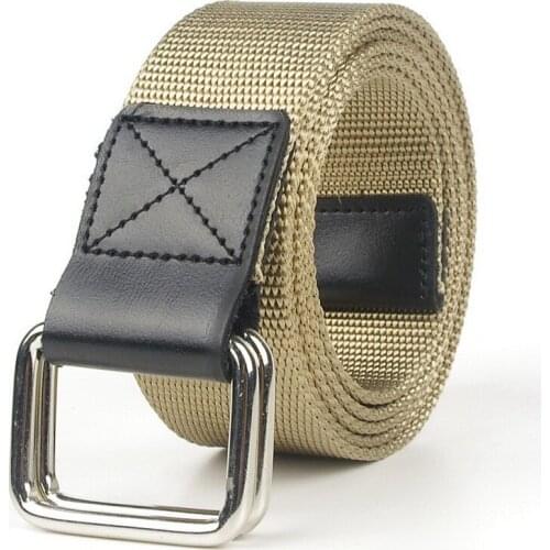 Unisex Double Rings Buckle Quick Release Belts Nylon Younger Outdoor Leisure Women Sport Men Summer Jeans Accessories Leisure