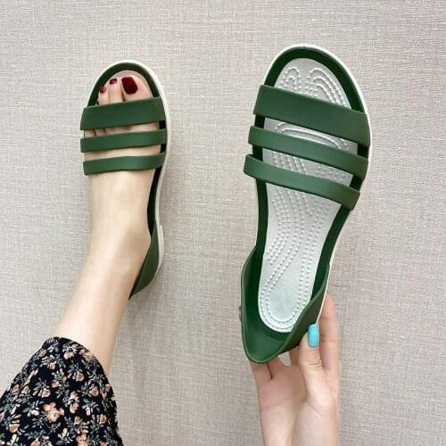 Similarfree Clogs Women Sandals Slippers Solid Breathable Casual Shoes Summer Ladies Sandals For 2021 New Arrivals Ins Sandalias