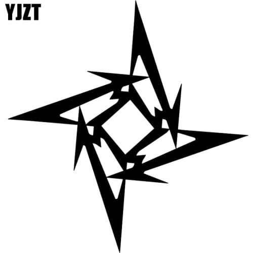 YJZT 15.8X16.7CM Ninja Star Truck Window Car Sticker Personality Vinyl Decals C25-0866