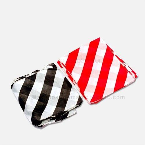 Zebra Silk (black and white/Red and white) 45x45 cm -- Magic Trick , Silk & Cane Magic