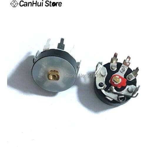 10PCS/LOT Radio Potentiometer RV12MM B503 B103 B10K B50K Power Amplifier Volume Potentiometer With Switch Corner Pin RV12 Power