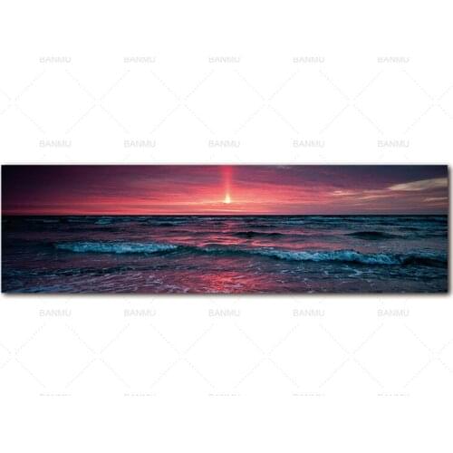 AAVV Wall Art Painting Landscape Canvas Painting Picture Sea Wave Wall Picture Art Print Canvas And Posters Picture Home Decor