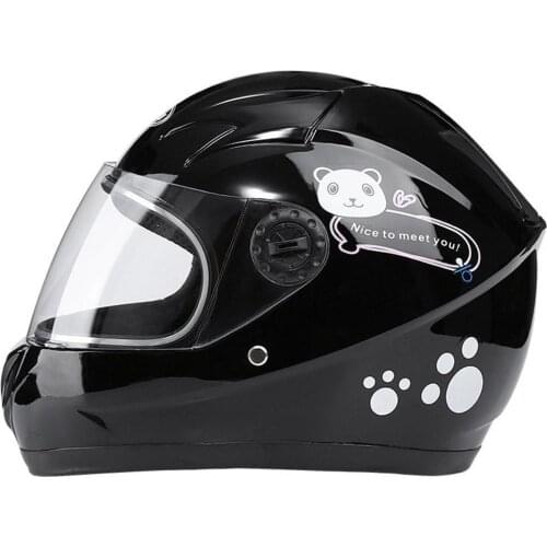 Childrens motorcycle helmets, electric bikes to keep warm in autumn and winter, childrens cartoon helmets for 4-10 years old