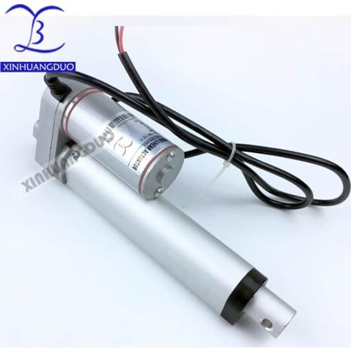 12V/24V 100mm/4inch stroke 900N /198LBS micro linear actuator electric linear actuator TV lift high speed linear actuator