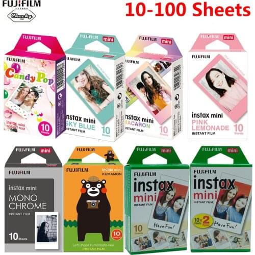 Fujifilm Instax Mini Film Optional Photo Frame 10-100 sheets Photo Paper For Instax Mini 9 Mini 8 Instant Mini 70 90 Film 2020
