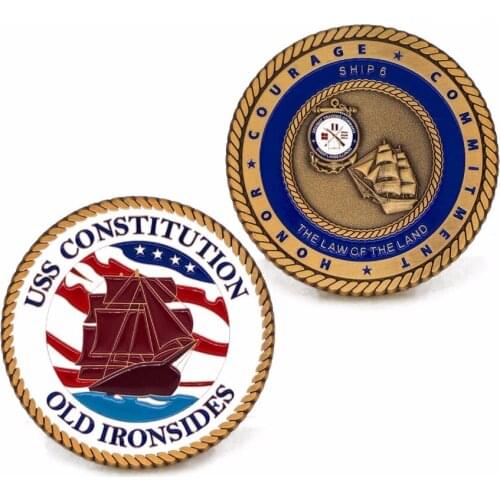 Hottest sell paint religious coin embossed commemorative coins