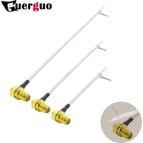 1pc RP SMA Male/Female 90° to PCB Solder Pigtail RG316 Cable for WIFI Wireless Router GPS GPRS Low Loss Jackplug Wire Connector