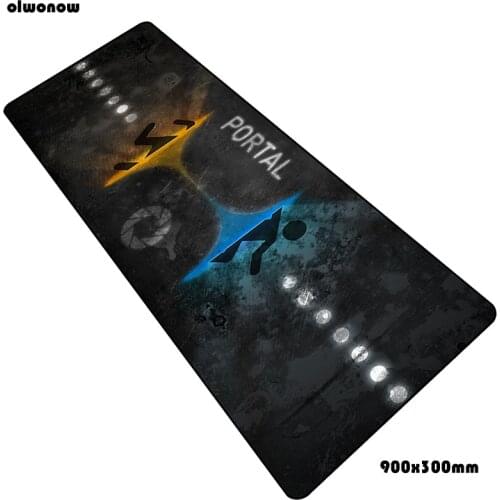 Portal 2 mouse pad gamer 3d 900x300x3mm notbook mouse mat gaming mousepad large wrist rest pad mouse PC desk padmouse mats