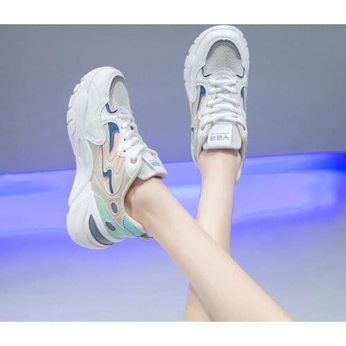 2021 New Schoolgirl Running Shoes Casual Thick Bottom Breathable Versatile Sneakers Womens Shoes Zapatos De Mujer Summer