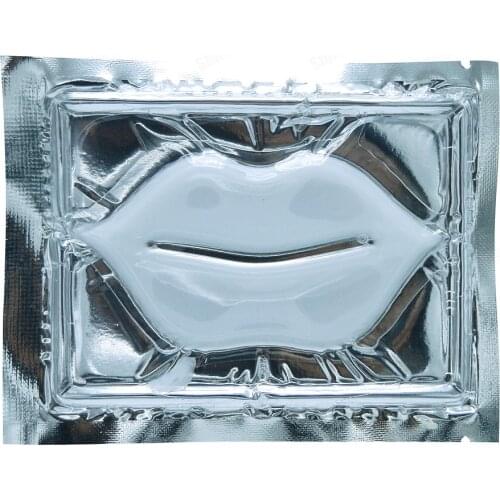 15pcs New Neutral Packing Milky White Collagen Crystal Lip Mask Gel Mask Moisturizing Lip Masks Sheet Patch