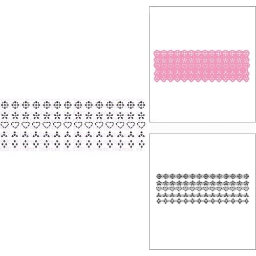 New Lace Background Strips Border Craft Embossing Mold 2021 Metal Cutting Dies for DIY Scrapbooking Album Card Making No Stamps