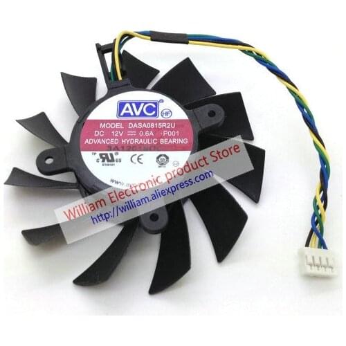 New Original AVC DASA0815R2U DC12V 0.60A diameter 75MM pitch 36*34*48MM for EVGA GTX550 GTX450 graphics card cooling fan
