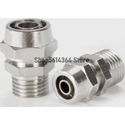 PC M5 1/2PT 1/4PT 3/8PT 1/8PT Male Thread Quick Adapter Joints Fittings for 6 8 10 12 14 16mm Air Pipe
