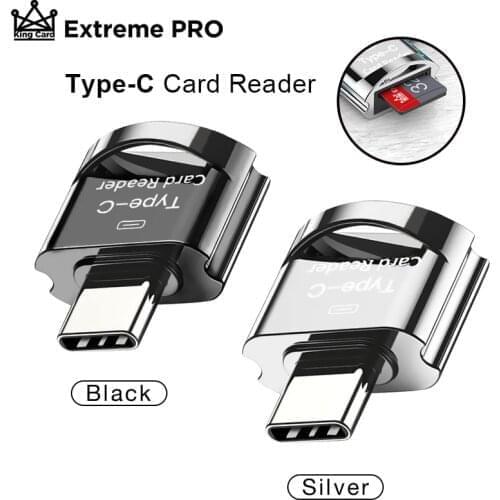 Portable USB 3.0 Mini Type C Card Reader 8-256GB TF Micro SD OTG Adapter Type-C Memory Card Reader For Samsung Macbook Huawei