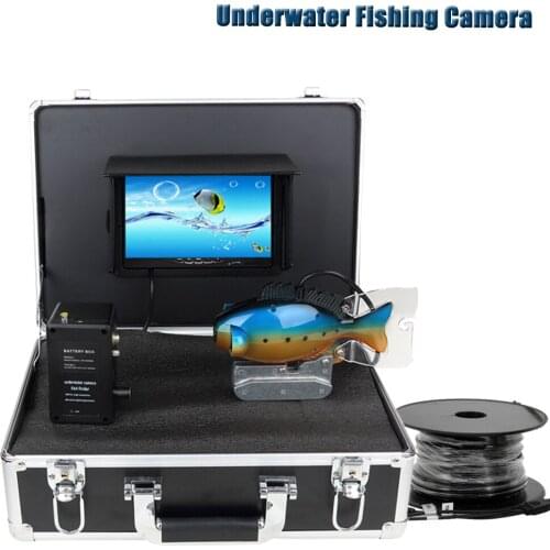 20M Professional Underwater Fishing Video Camera Fish Finder 7 Inch LCD Monitor 2pcs LED Waterproof 120 Degree Camera Head