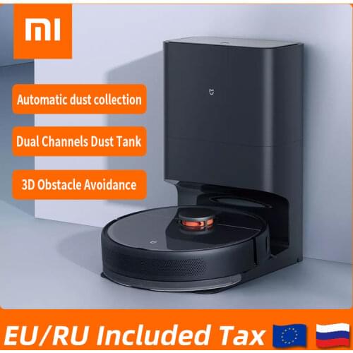 XIAOMI MIJIA Autonomous Robot Vacuum Cleaner Dirt Disposal Smart Dust Collection Dock Sweeping Washing Mopping for Home Carpet