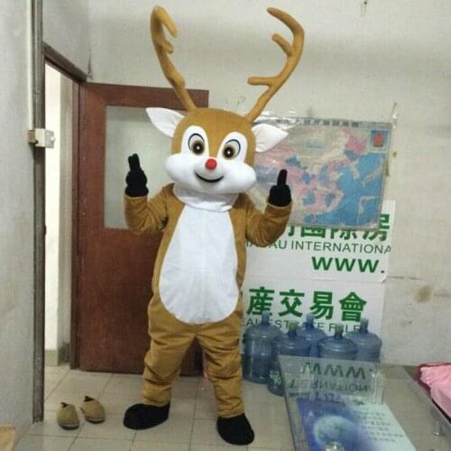 Reindeer Mascot Costume Suits Cosplay Party Game Dress Outfits Clothing Advertising Carnival Halloween Christmas Easter Adults