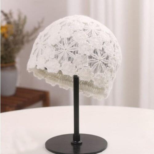 Womens Muslim headscarf hats pre-tied chemical beanie hats hollow headscarves headscarves cancer hair accessories headgear