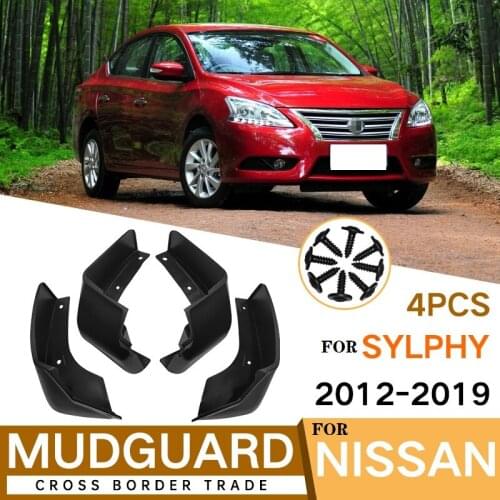 4PCS Car Mudflap FOR NISSAN Sylphy 2012-2019 Car Fender Mud Flaps Guard Splash Flap Mudguards Accessories
