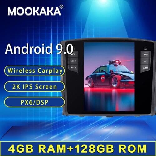 Tesla Style Android 9.0 Screen Car Multimedia Player Unit For MITSUBISHI PAJERO V97 V93 Shogun Montero 2006+ BT GPS Radio Stereo