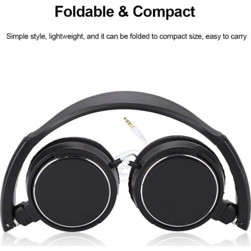 Brand Portable Foldable Compact Wired Headset Stereo HiFi Music Headphone Multifunction Support TF Card FM EQ Sound Switching